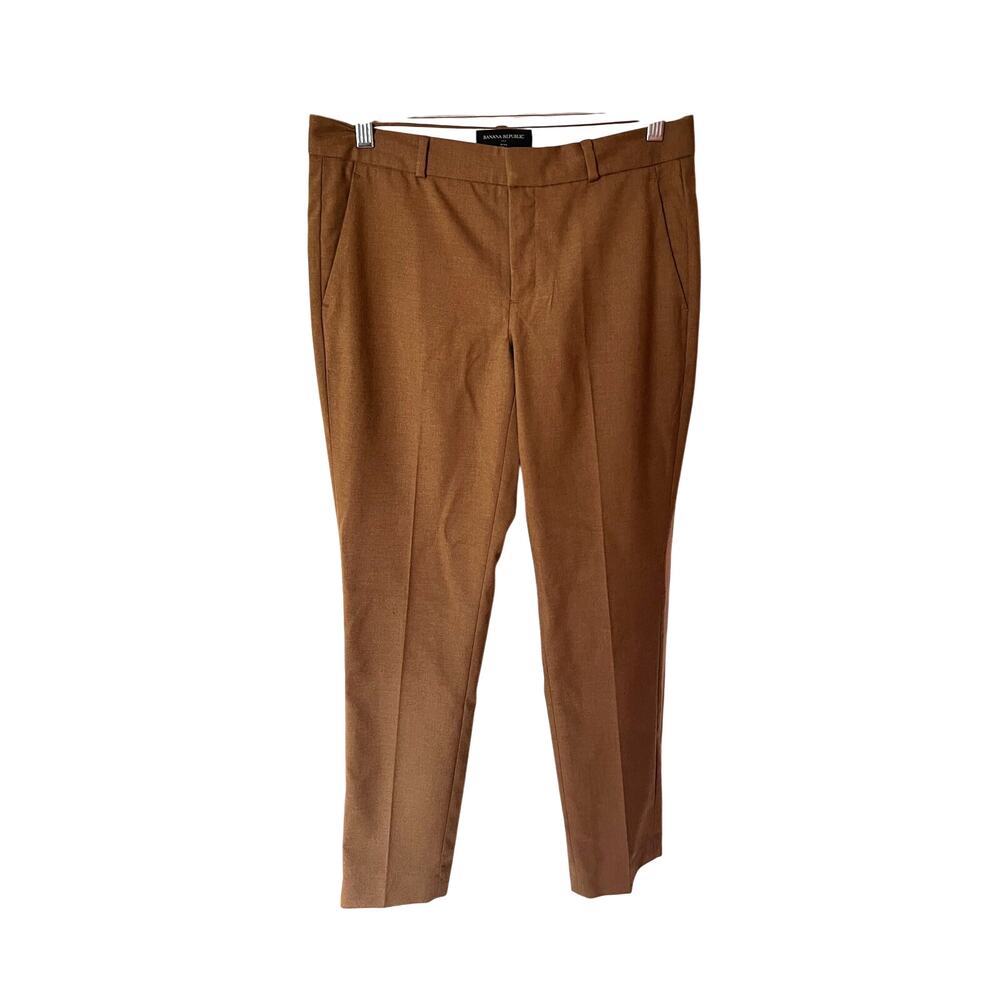 NWOT Banana Republic Ryan Straight Leg Pants Caramel SZ